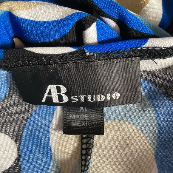 AB Studio Wrap Dress With Belt Size XL - Picture 5 of 7